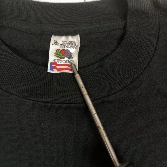 Vintage 90’s Conquer The Highway Black‎ Biker T Shirt Single Stitch Tee Size XL - Picture 3 of 5